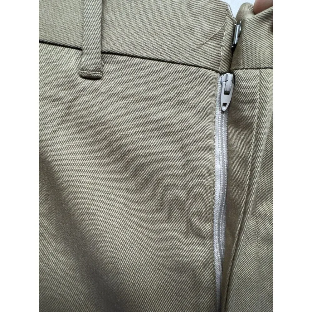Vintage 70s Haband Tan/Brown Talon Zipper Trousers Dress Pants 36x32‎ USA Made